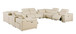 9762 - 12-Piece U Shaped Sectional Sofa With 4 Power Recliners