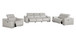 9762 - 6-Piece Modular Power Reclining Sofa, Loveseat And Chair Set With 6 Power Recliners In
