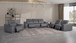 9762 - 7-Piece Modular Power Reclining Sofa, Loveseat And Chair Set With 5 Power Recliners In