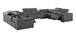 9762 - 10-Piece U-Shaped Sectional Sofa With 4 Power Recliners