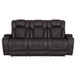 Wendell - Power Motion Sofa With Dropdown Table, Storage, USB & LED - Dark Gray