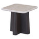 Jacory - End Table With Bottocino Marble Top - Beige / Espresso