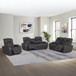 Wendell - Power Motion Recliner With Storage, USB & LED - Dark Gray