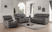 Palmer - Top Grain Italian Leather Sofa/Loveseat P2 - Elliington Grey