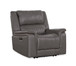Palmer - Top Grain Italian Leather Chair Recliner P2 - Elliington Grey
