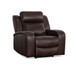 Logan - Top Grain Italian Leather Chair Recliner P2 - Reddish Brown