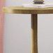 Modern Aluminum Accent Table With Raw Brass, Elegant Design, weight And Durable - Antique Brass