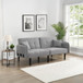 Modern Folding Ottoman Sofa Bed With Stereo System - Gray