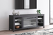 Mario Black TV Stand w/ Fireplace 59"L W2721-168 by Happy Homes