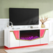 Carmela 2-Door Fireplace with Bluetooth Speaker