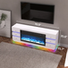 Fully Assembled 70" Multi-Flame Colors TV Stand LED Fireplace