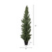 Realistic Artificial Cypress Tree, UV Resistant Indoor / Outdoor Topiary Plant For Garden Or Entryway Decoration - Green Leaves