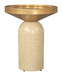 Cendre - Side Table - Gold / Beige