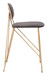Georges - Counter Stool (Set of 2) - Gray / Gold