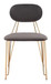 Georges - Dining Chair (Set of 2) - Gray / Gold
