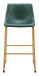 Augusta - Barstool (Set of 2) - Green / Gold