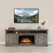 Fully Assembled 72" Melamine Veneer Fireplace TV Stand B4983 by Vanitii
