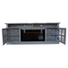 Fully Assembled 72" Ash Wood Veneer Fireplace TV Stand
