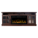 Fully Assembled 72" Ash Wood Veneer Fireplace TV Stand