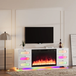 Fully Assembled 70" TV Stand Fireplace by Vanitii