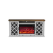Fully Assembled 72" TV Stand with Electronic Fireplace A9967-HZ04-WHT by Vanitii