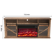 Fully Assembled 72" TV stand with an Electronic Fireplace(HZ01)