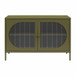 Luna - Wide 2 Door Accent Cabinet - Olive Green