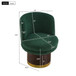 Round Swivel Accent Chair With Ergonomic Backrest For Living Room