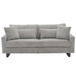 Modern Corduroy Loveseat Sofa With 4 Pillows