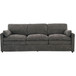 Cozy Upholstered 3 Seater Sofa With Double Cushion