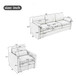 Cozy Sofa Set Oversized Comfy Cloud Sofa With Double Cushion