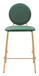 Odessa - Counter Stool (Set of 2) - Green / Gold