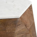 Bisel - Side Table - White / Walnut