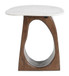 Vara - Side Table - White / Walnut