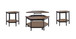 Ultimo - 3 Piece Table Set (Hexagon Lifttop & End Tables) - Brown