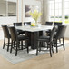 Camila - Square Counter Dining Set - White Top
