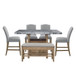 Grayson - Counter Height Set With Gray Top Table