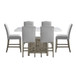 Grayson - Counter Height Set With White Top Table