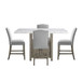Grayson - Counter Height Set With White Top Table