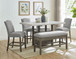 Grayson - Counter Height Set With White Top Table