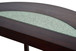 Rafael - Sofa Table With Cracked Glass - Brown