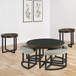 Yukon - 3 Piece Table Set - Brown