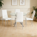 Maxx Dining Room Set in White D108 by Happy Homes