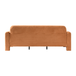 Werts Modern 84" Curved Chenille Sofa