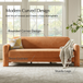 Werts Modern 84" Curved Chenille Sofa