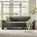 Werts Modern 84" Curved Chenille Sofa