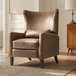 Alexis Transitional Faux Leather Manual Recliner with Wingback Design RCZS1464 by Karat Home