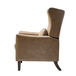 Alexis Transitional Faux Leather Manual Recliner with Wingback Design