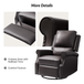 Jazm Faux Leather Swivel Rocker Manual Recliner