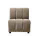 Josue 28 in. Armless 1-piece Modern Sectional Sofa
